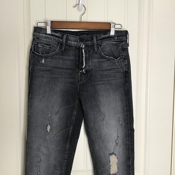 MOTHER Fly Away Dropout Snippet in The Troublemaker Next Door Size 25. - Picture 3 of 10